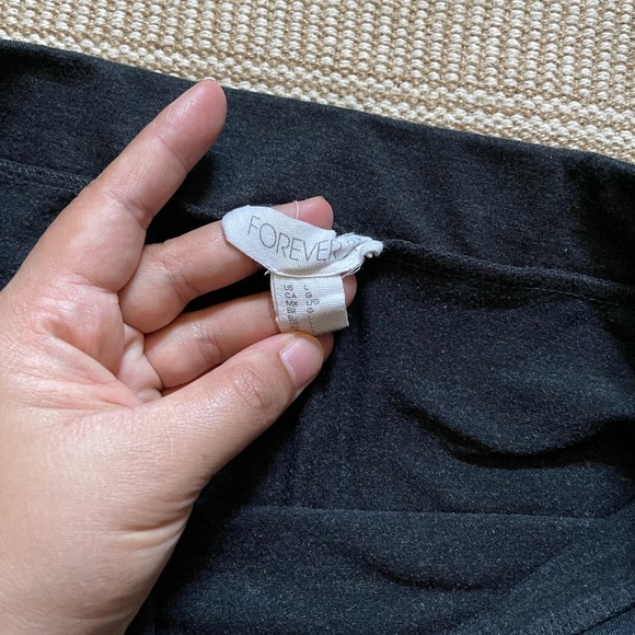 Forever21 Dark Grey Mini Skirt - Picture 2 of 3